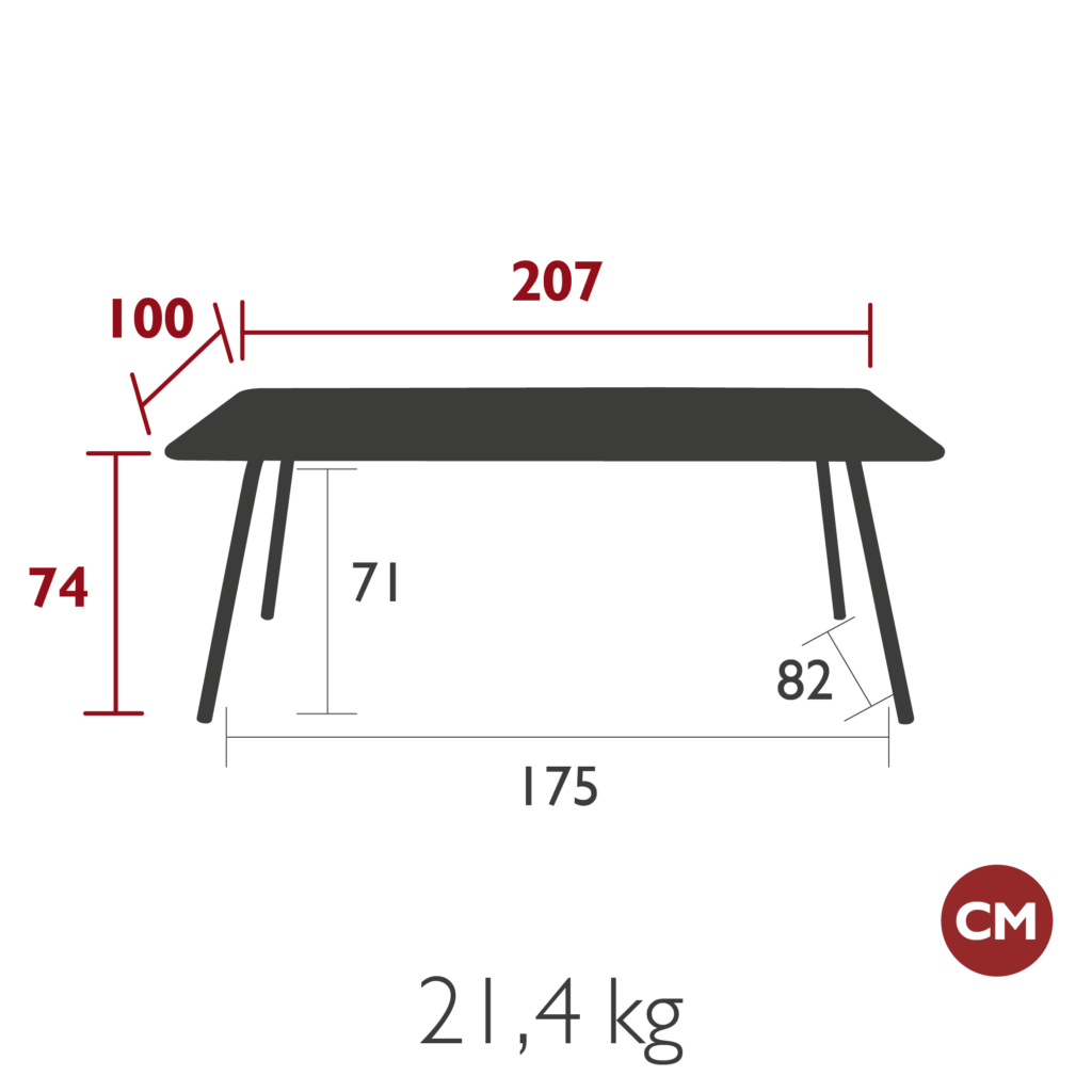 Fermob Luxembourg Tafel 207x100 - Afbeelding 11