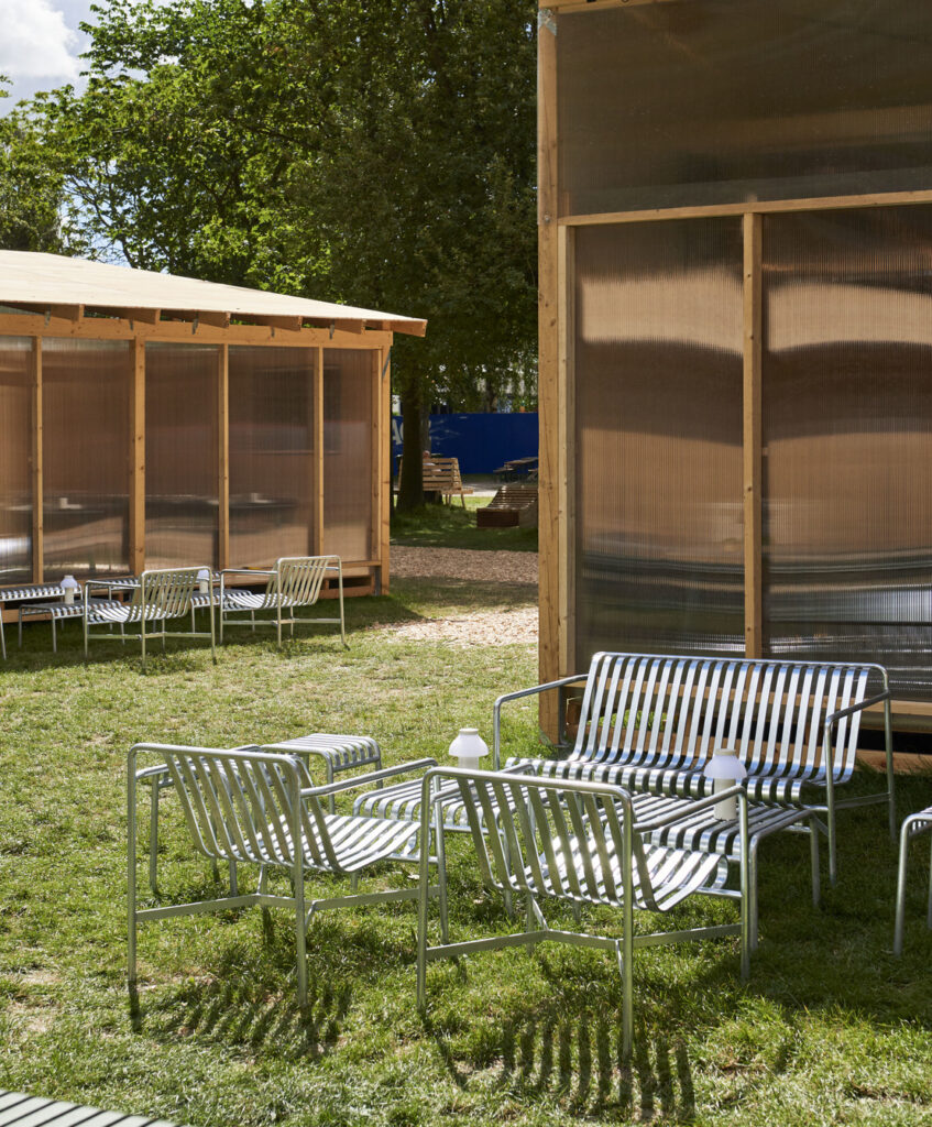 HAY Palissade Lounge Chair Low, hot galvanised steel - Afbeelding 6