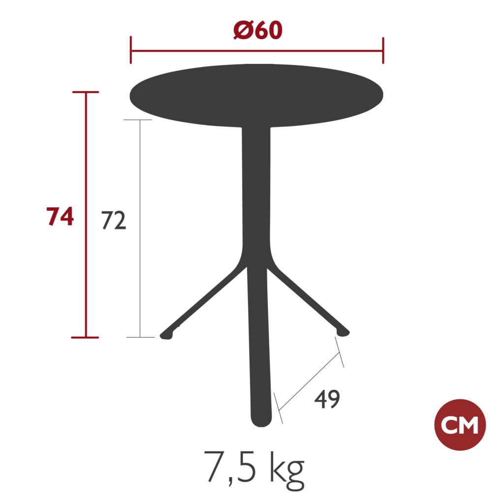 Fermob Tafel Rest'O rond 60 cm. - Afbeelding 4