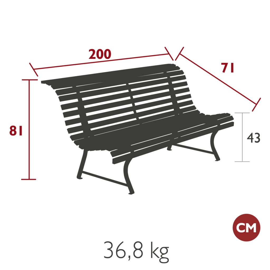 Fermob Louisiane Bank 200 cm - Afbeelding 6